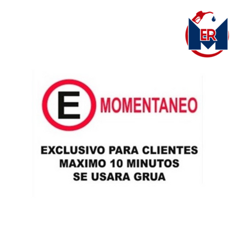 SEÑALAMIENTO ESTACIONAMIENTO MOMENTANEO