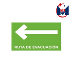 SEÑALAMIENTO RUTA DE EVACUACIÓN IZQUIERDA